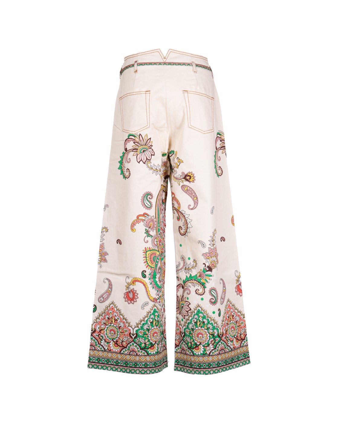 shop ETRO  Jeans: Etro jeans culotte con cintura e stampa paisley.
Vestibilità regular.
Vita alta.
Due tasche posteriori.
Chiusura con bottone Pegaso e cerniera.
Cintura rimovibile in vita.
Composizione: 97% cotone, 3% elastan.
Made in Italy.. WRNB0006 AK771-X0802 number 7688849